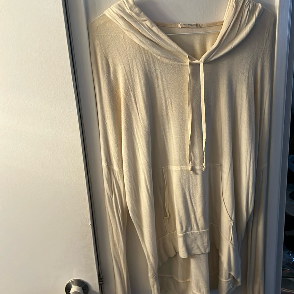 Brandy Melville cream light big soft sweatshirt